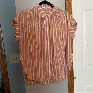 Madewell striped button up